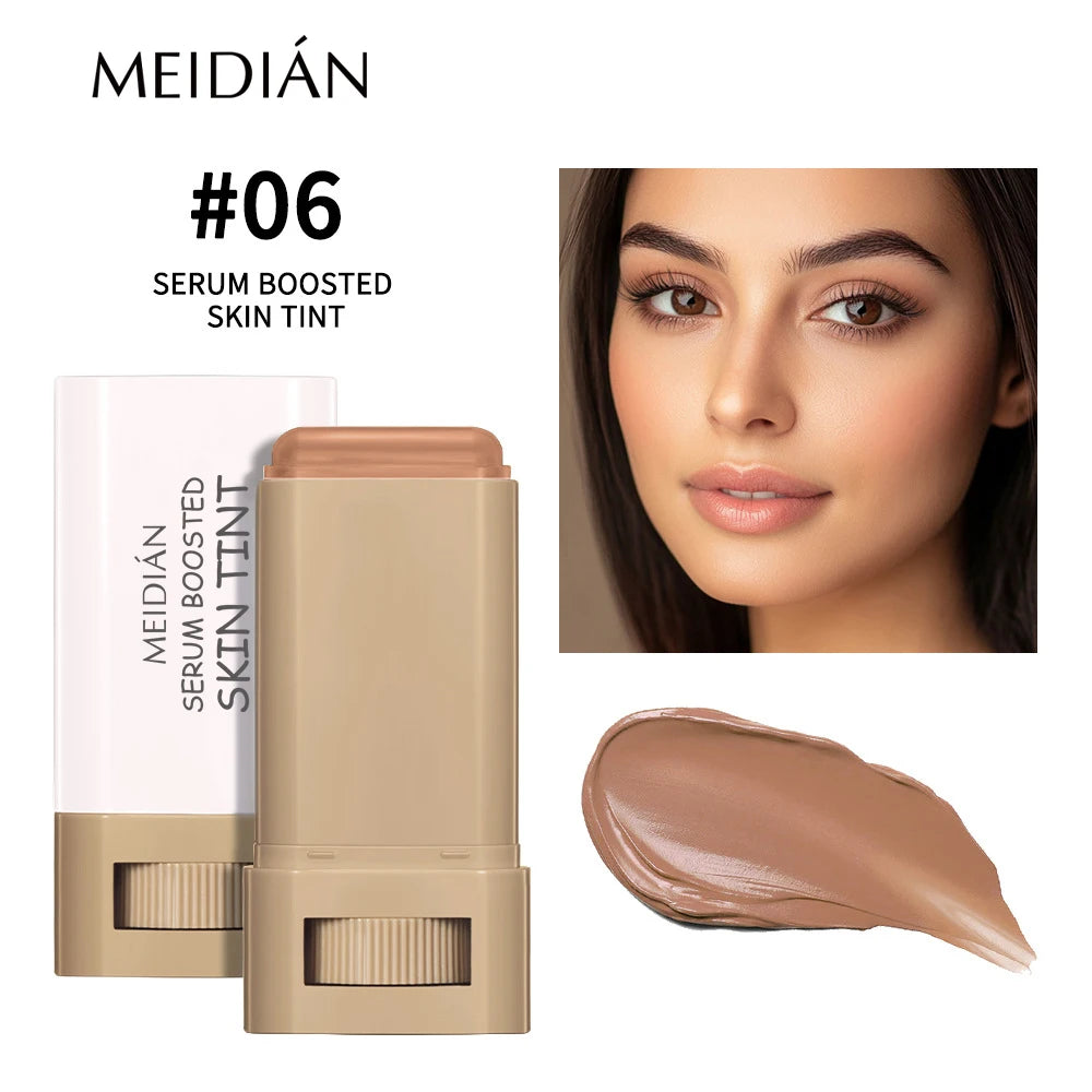 Bronze Foundation Stick Serum-verstärkte Hauttönung Seidige Textur Feuchtigkeitsspendende Deckkraft Concealer Base Ebenmäßiger Hautton Make-up