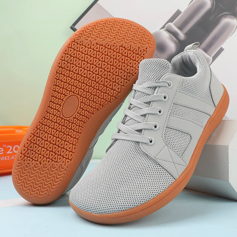 FANCYLEE Klassische Damen GAT Barfuß-Sneaker Retro Wildleder Minimalistische Walkingschuhe Weite Passform Zero Drop Freizeitschuhe Größe 36-41