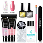 LIMEGIRL Nagelkunst-Set Poly-Nagelgel-Verlängerungs-Soak-Off-Gel-Set Nagelkunst-Acrylgel-Lack-Set für Anfänger Halbpermanentes Gel So