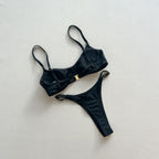 Push-up Bikinis 2025 Sexy Damen Badeanzug Bademode Weibliches Bikini-Set Schwarz Biquini Badeanzug Tanga Schwimmanzüge Strandmode