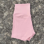 Sexy einfarbige Damen-Fitness-Sportshorts, hohe Taille, athletische Yoga-Shorts, Bein-Radfahren, umfassendes Training, Jogging, Squat-Proof