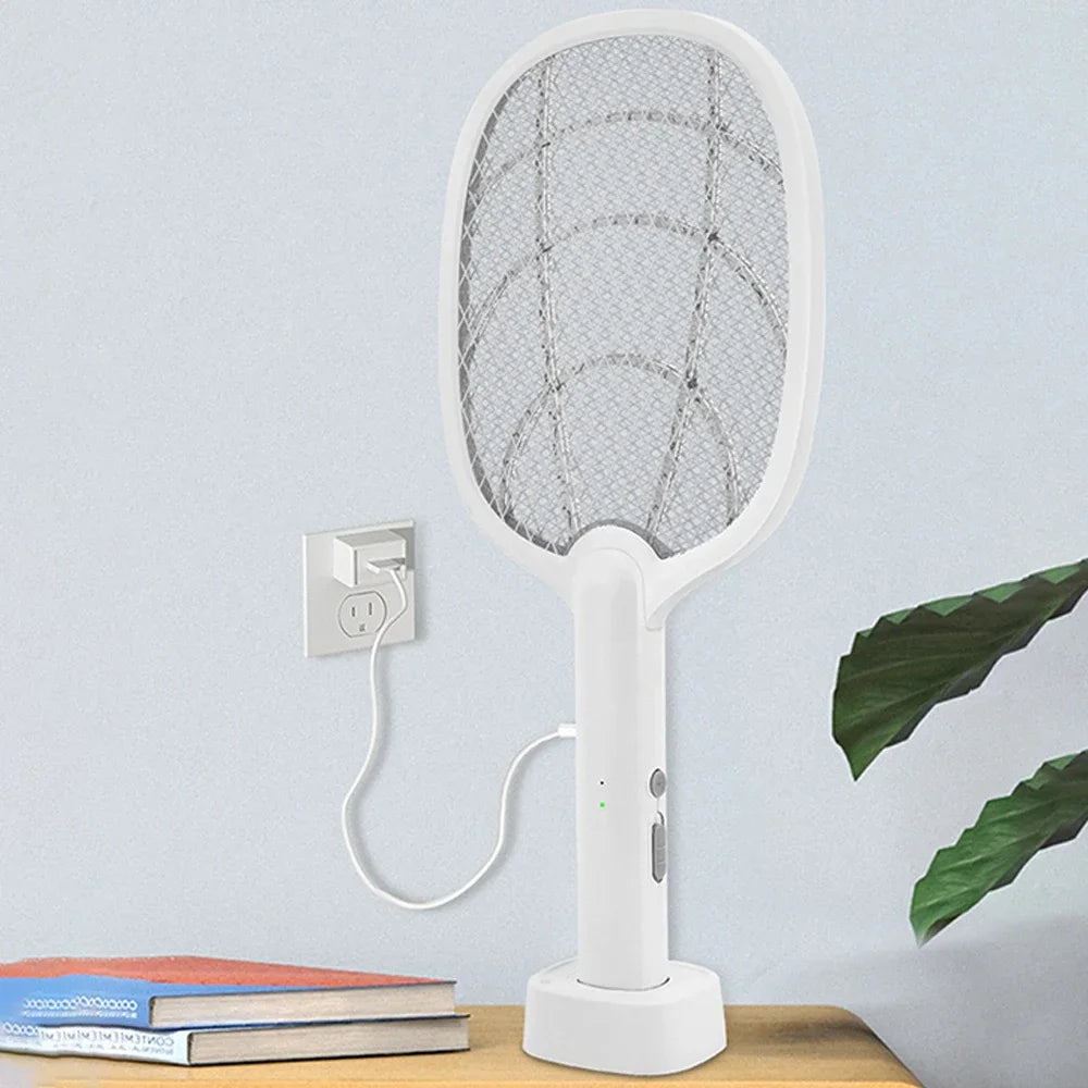 Mückenlampe USB wiederaufladbar, elektrischer faltbarer Mücken-Killer-Schläger, Fliegenklatsche, Mückenschutzlampe, Insekten-Zapper-Schläger
