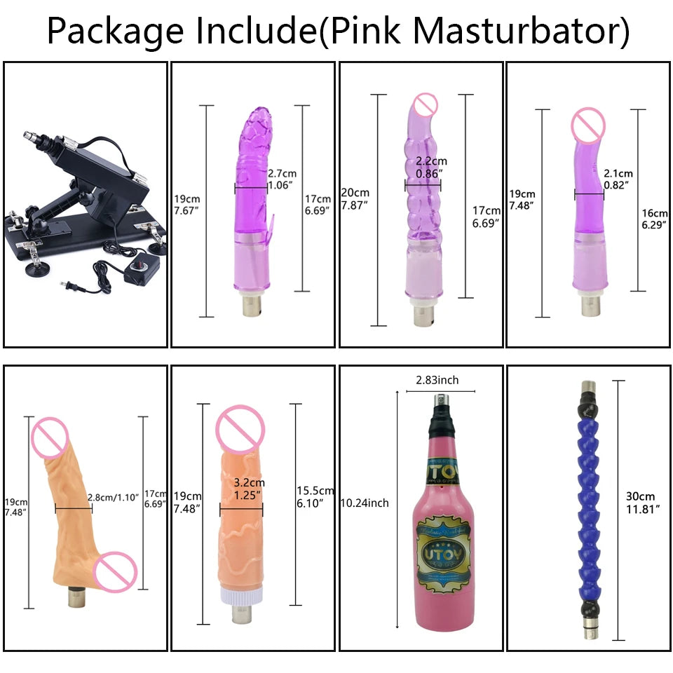 ROUGH BEAST Sexmaschine für Frauen und Männer mit Dildoaufsatz, automatische Masturbationsmaschine, 3XLR-Anschluss, Sexspielzeugprodukte