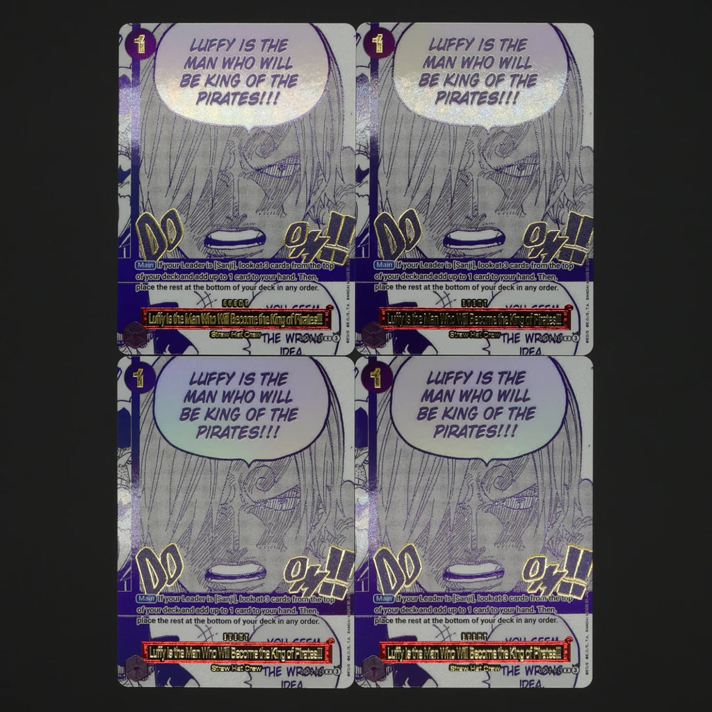 One Piece TCG OPCG English Manga Event Card Set Gear 2 DDM GGG Ground Death Frighten Me OP09 OP10 OP11 OP12 OP14 Goldprägung