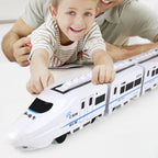 Spielzeug-Elektrozug "Bullet Train" – Batteriebetriebene Aktionslokomotive, Hochgeschwindigkeitsfahrzeug mit Zuggeräusch und Licht, Geschenk für Kinder