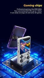 Tragbare Spielkonsole R36S Plus, 64-Bit Linux-System, 4,0 Zoll IPS-Bildschirm, Handheld-Taschen-Videospieler mit RK3326 Chip