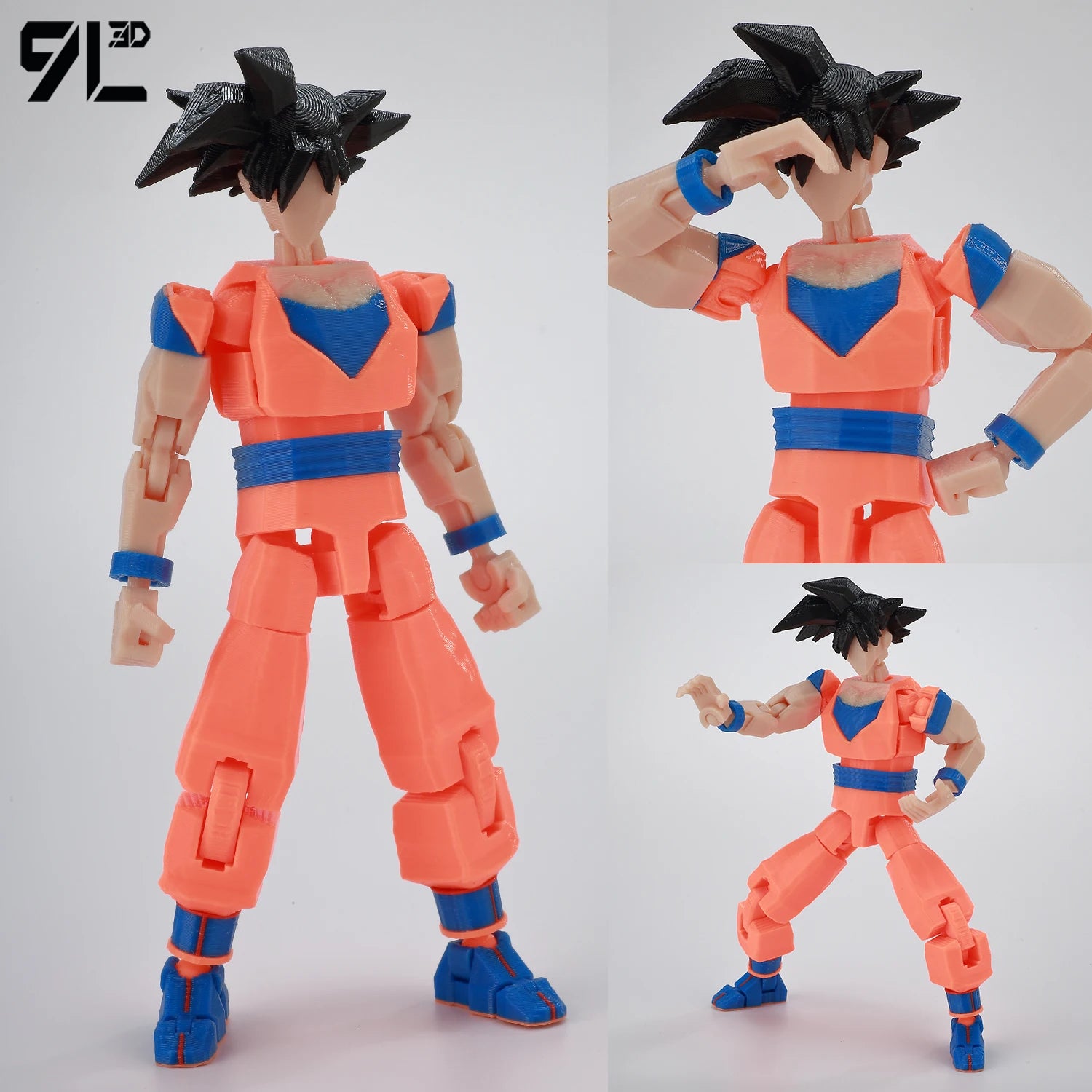9L3D Gedruckte Dragon Ball Son Goku Vegeta Beerus Frieza Anime Lucky13 Dummy13 Titan13 Actionfiguren Mehrgelenkige Bewegliche Spielzeuge