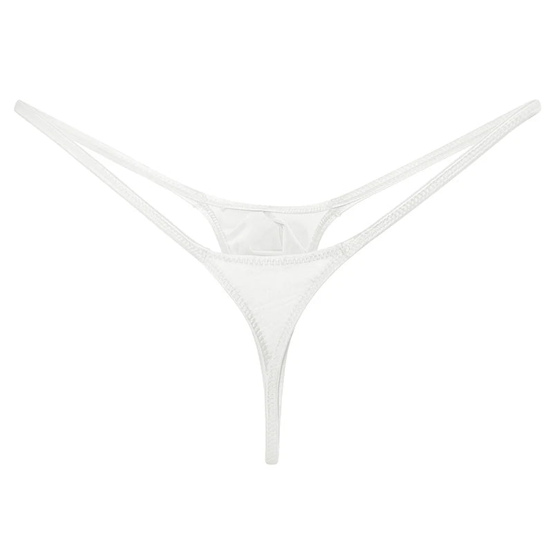 YAULAANG Sexy Herren Glanz Gay Unterwäsche Öliger G-String Tanga Glänzend niedrige Taille Hohe Elastizität Herren Dessous
