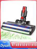 Bürstenkopf für Dyson V7 V8 V10 V11 V15 LED-Stauberkennung Bodenkopf Ersatz Staubsaugeraufsatz für Hartböden