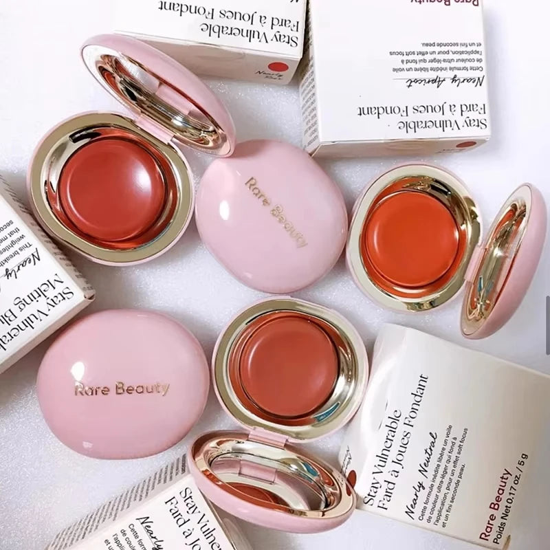 Rare Beauty Melting Cream Blush Make-up Matt Perlmutt Textur Glitzer Rouge Highlighter Hell nähren befeuchten Lipgloss