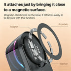 Magnetic 3-in-1 Bluetooth Speaker with Earbuds, Phone Stand,RGB Light, Portable Wireless Headset for iPhone/Android