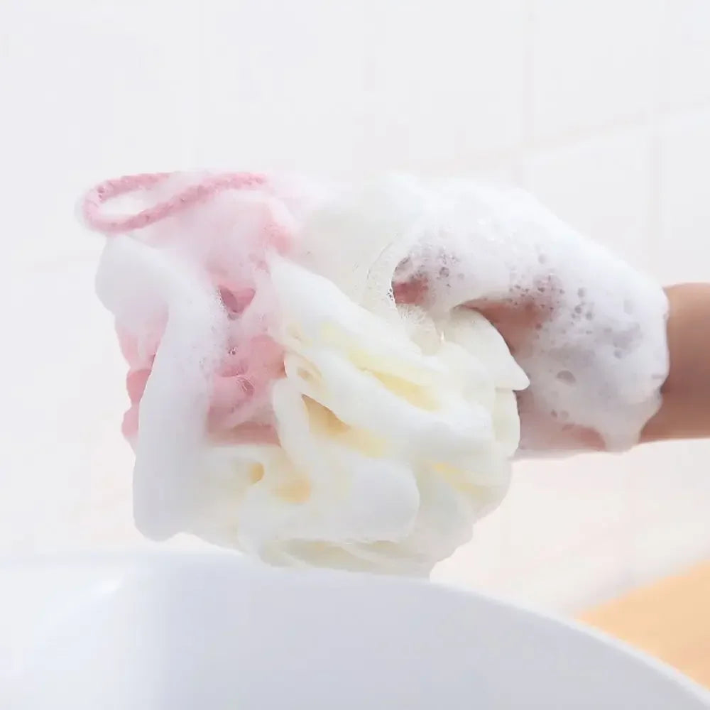 Weicher Duschschwamm Schaumschwamm Körperpeeling Peeling Rückenbürste Hautreiniger Badeblase Hautpflege Badezubehör