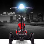 Elektrisches Vierrad-Skateboard Tragbare Elektroroller 10 Zoll 36V klappbarer Elektroroller für Behinderte und Senioren