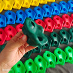 Kids Plastic Rock Climbing Wall Holds Games Indoor Outdoor Climbing Stones Set Playground DIY Rock Stone Wall Random Color