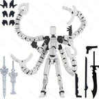 T13 Actionfigur, 3D-gedruckt, mehrgelenkig, beweglich, Titan 13 Lucky Dummy Nova Roboter-Actionfigur, Desktop-Montage, fertiges Geschenk