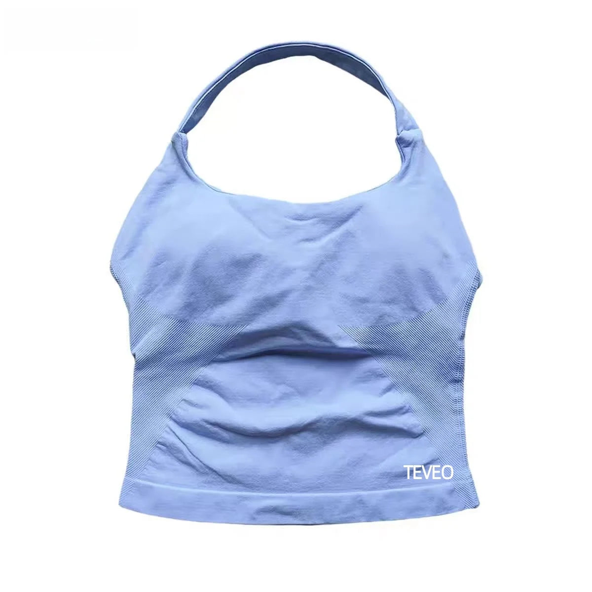 2025 TEVEO Neuer hochfester, elastischer BH, vollständig Neckholder, rückenfrei, Yoga
