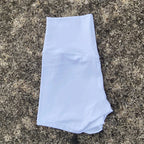 Sexy einfarbige Damen-Fitness-Sportshorts, hohe Taille, athletische Yoga-Shorts, Bein-Radfahren, umfassendes Training, Jogging, Squat-Proof