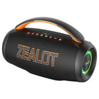 zealot-P12 Lautsprecher 60W Bluetooth-Lautsprecher Tragbarer Lautsprecher mit 10 Stunden Spielzeit, Tragegriff, für Camping, Party, TWS, AUX