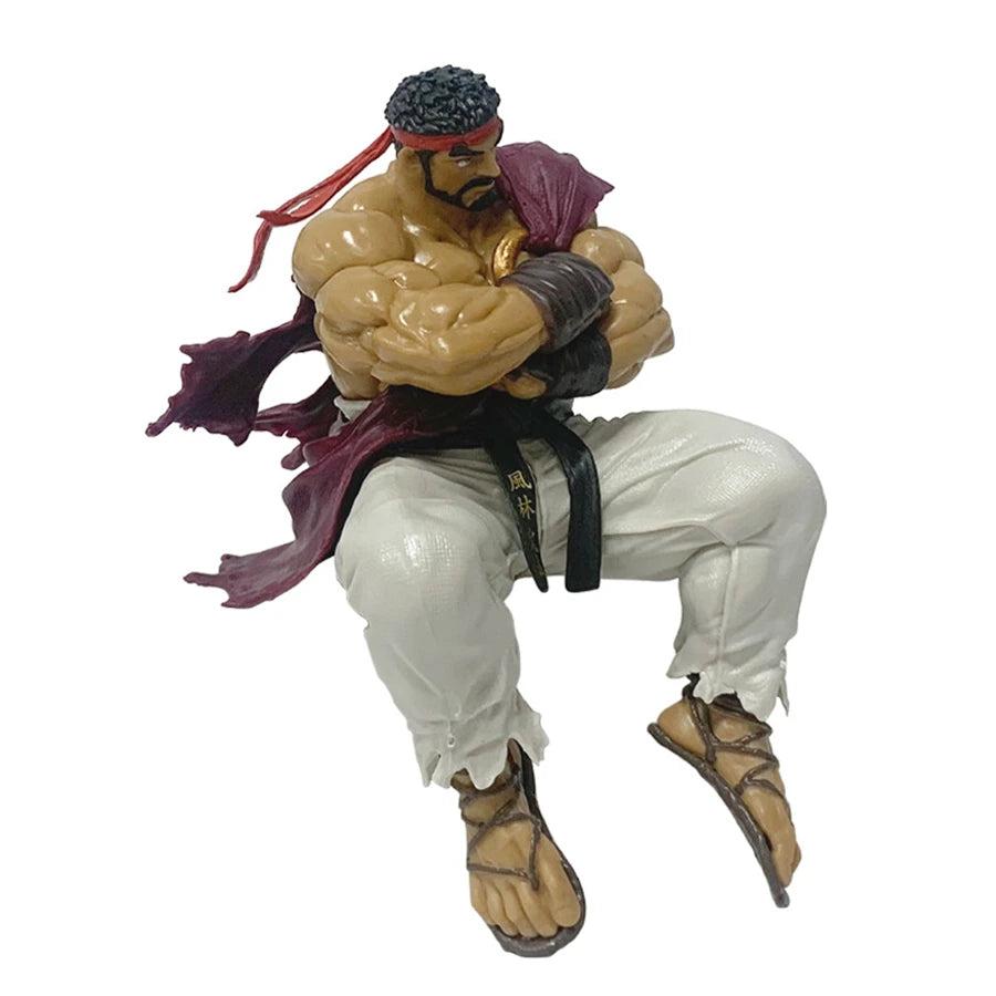 14cm Street Fighter 6 Anime Spielfigur Ryu Actionfigur Noodle Stopper Ryu Figur Raumdekorationen PVC Sammlung Modell Spielzeug