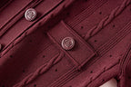 Sommer einfarbig Rundhals Kurzarm Business-Kleid Damen Koreanisch Einreiher Ausgeschnittenes langes Kleid Modetrend