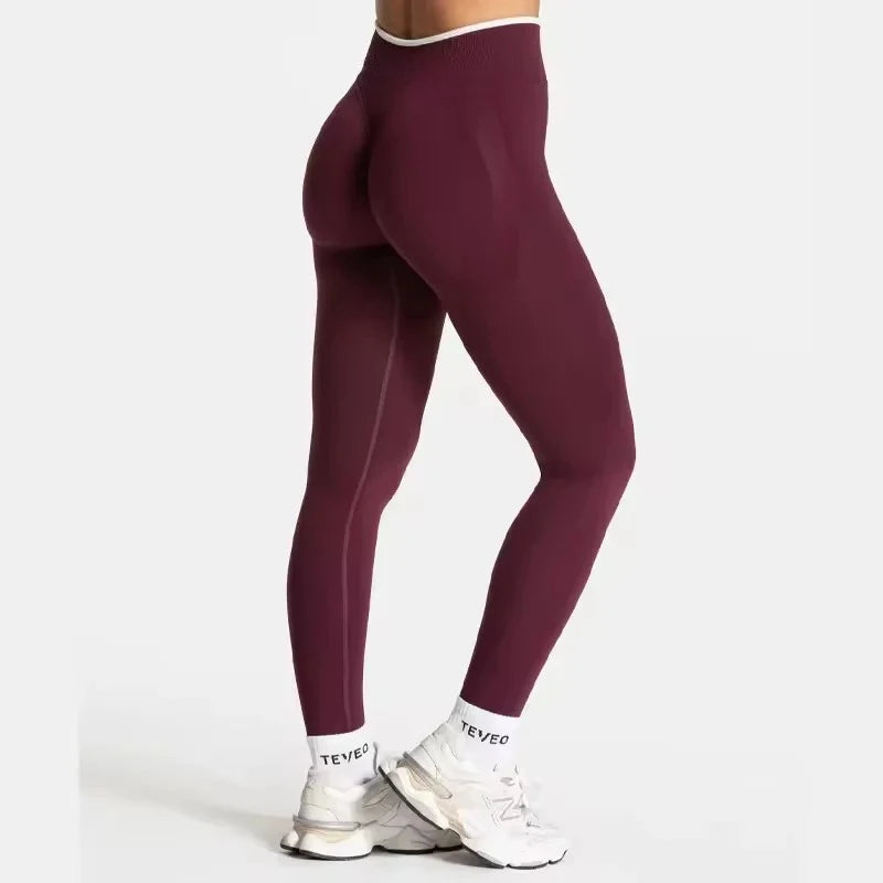 Hot Sale High Waist Nahtlose Scrunch Leggings für Damen Yogahosen Po-Lifting Lauf-Fitnessstudio Workout Tights Ignite Sculpt Serie