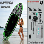 Funwater SUPFW10A ultraleichtes aufblasbares Paddle Board 330*84*15 Paddle Board Größe, PVC-Material, Erwachsenen-Wassersport, Yoga, Angeln, Reisen, Meeressurfen rutschfestes Paddle Board