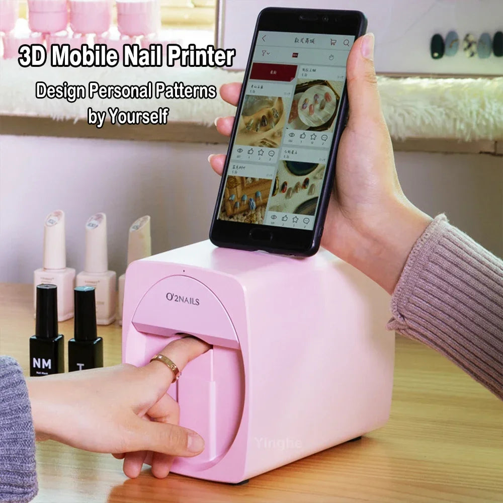 Smarter 3D Mobiler Nageldrucker M1 Muster Digitaler Nagelkunst-Drucker DIY Tragbares H1 Nagelkunst-Gerät Vom Telefon