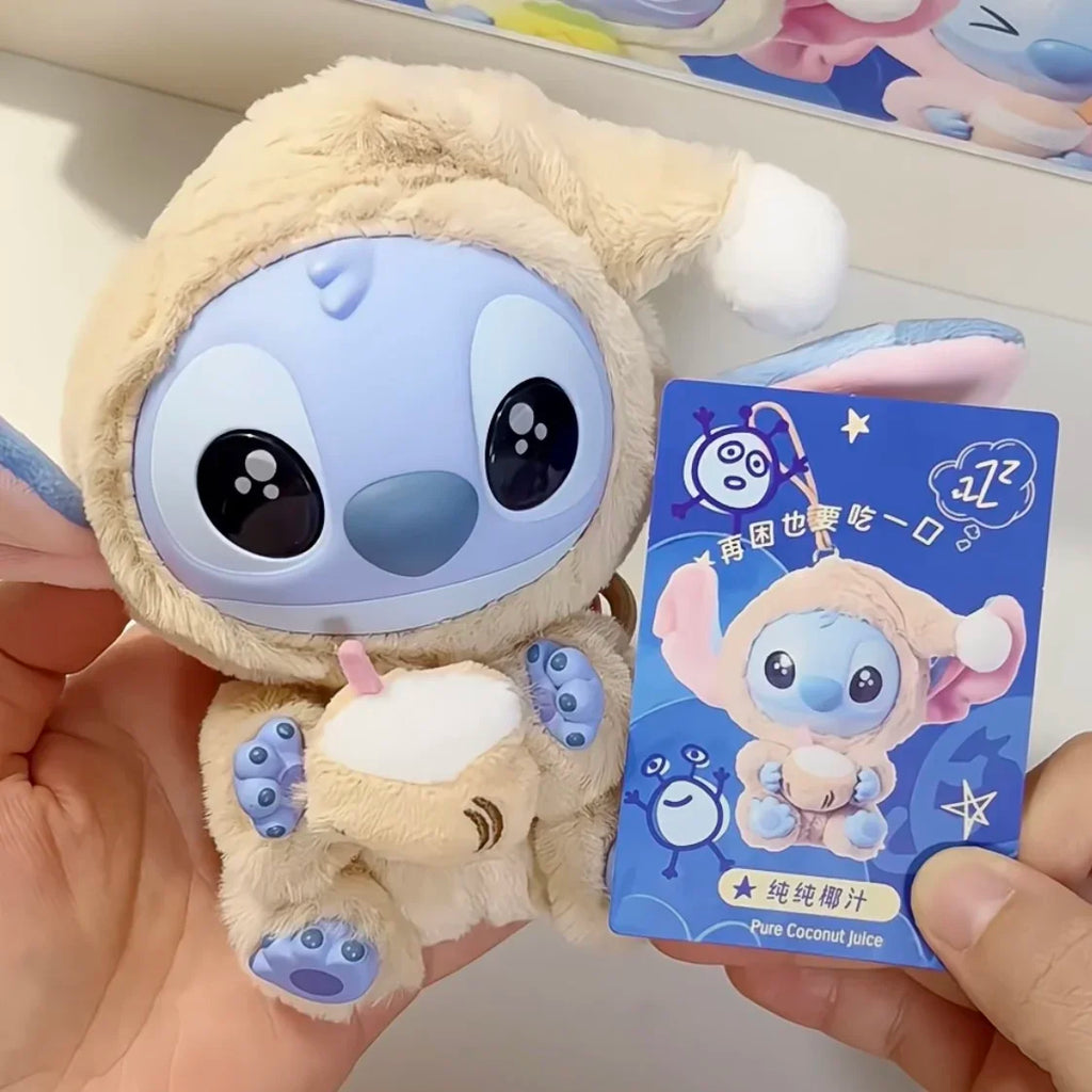 Neue Stitch Iss Etwas vor dem Schlafengehen Serie Vinyl Blind Box Tasche Plüsch Anhänger Niedliche Puppe Mystery Box Spielzeug Erwachsenengeschenk