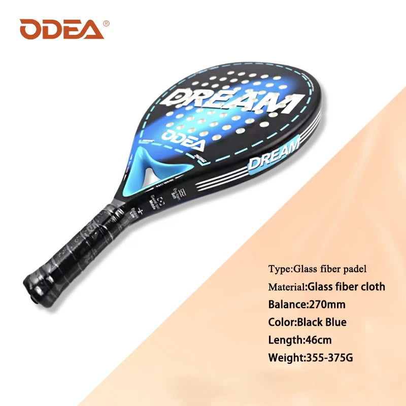 ODEA Beach Tennis Schläger Vollcarbon Rauhe Oberfläche Outdoor Sport Schläger Für Herren Damen Erwachsene Fortgeschrittene Spieler 3K 18K