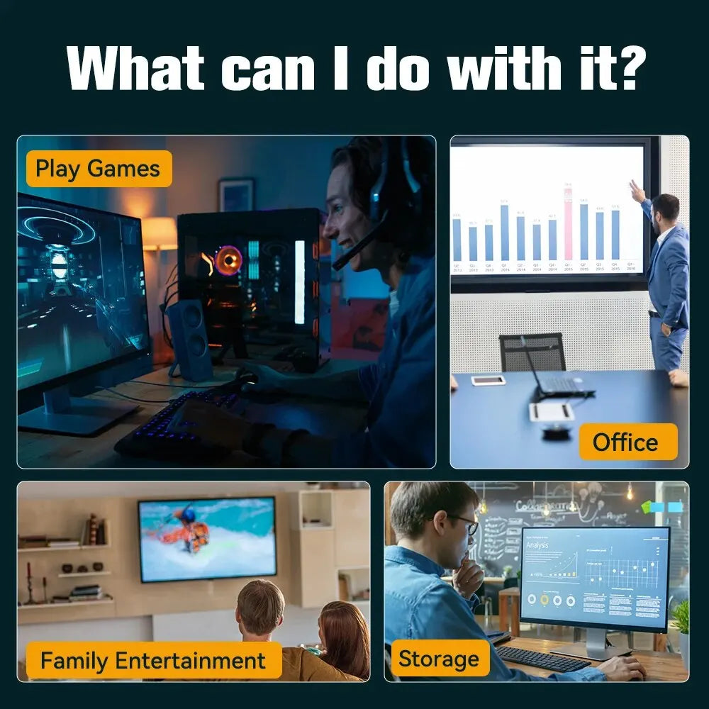 3760+ 3D/AAA Spiele für PS4/PS3/PS2/Switch/WII/WIIU/N64/DC Etc. Tragbare 500GB Launchbox Externe Gaming-Festplatte für Windows PC