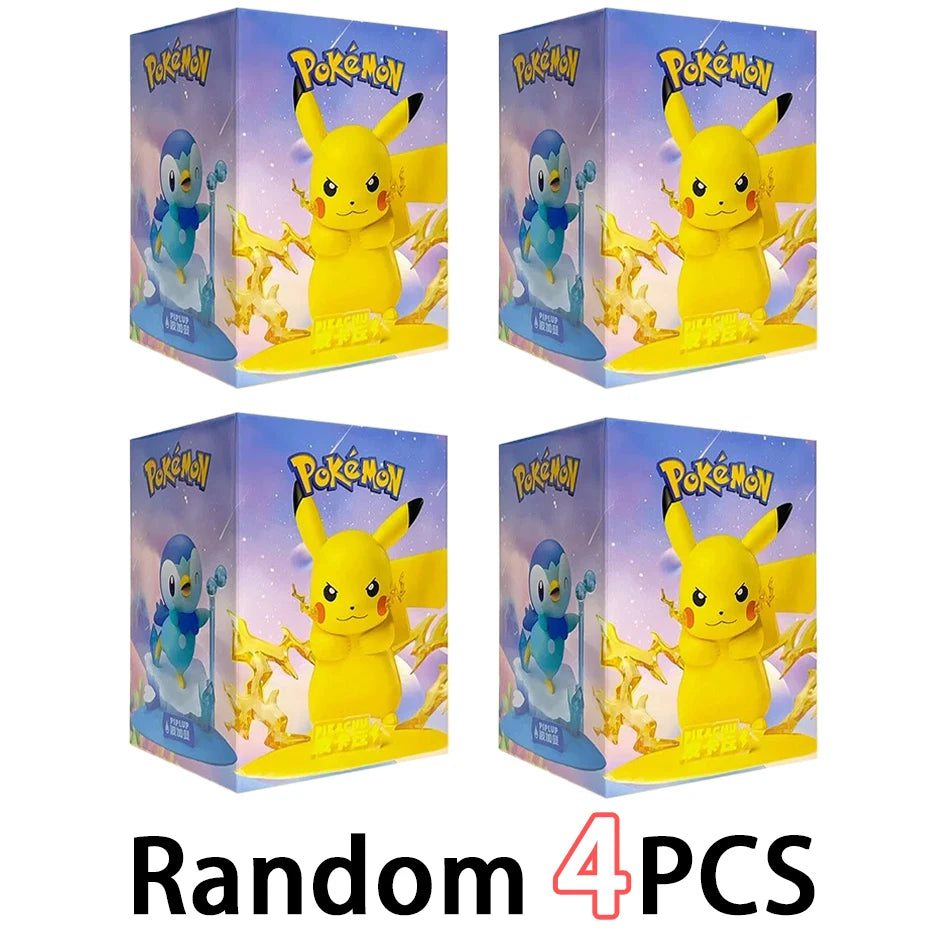 Pokémon Serie Blind Box Pikachu Mewtu Anime Figuren Ornamente Puppen Gardevoir Sylveon Modell Fans Desktop Auto Weihnachtsgeschenk