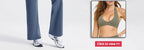 SoftMotion Damen Leggings Gerade Beine Mittlere Taille Yoga-Hose GYM-Leggings Naked Feel Pilates Laufhose Sporthose