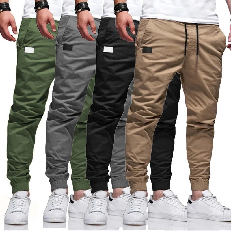 Neue Freizeit-Sporthose für Herren, Jogginghose, Cargo-Haremshose, Bleistifthose, Hose mit mehreren Taschen, Sweatwear Hauptbild