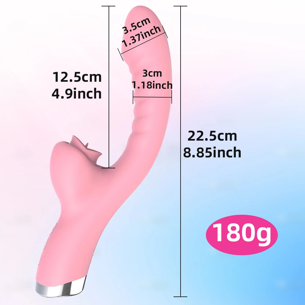 Klitoris Zungenlecken Frauen Vibrator Dildo G-Punkt Klitoralstimulator Vibro Masturbator Sexspielzeug für Erwachsene
