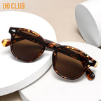 O-Q CLUB Retro Runde Herrensonnenbrille Damen Sonnenbrille Frau UV400 Lunette Zonnebril Dames Polarisierte Gläser Mann Brille Vintage