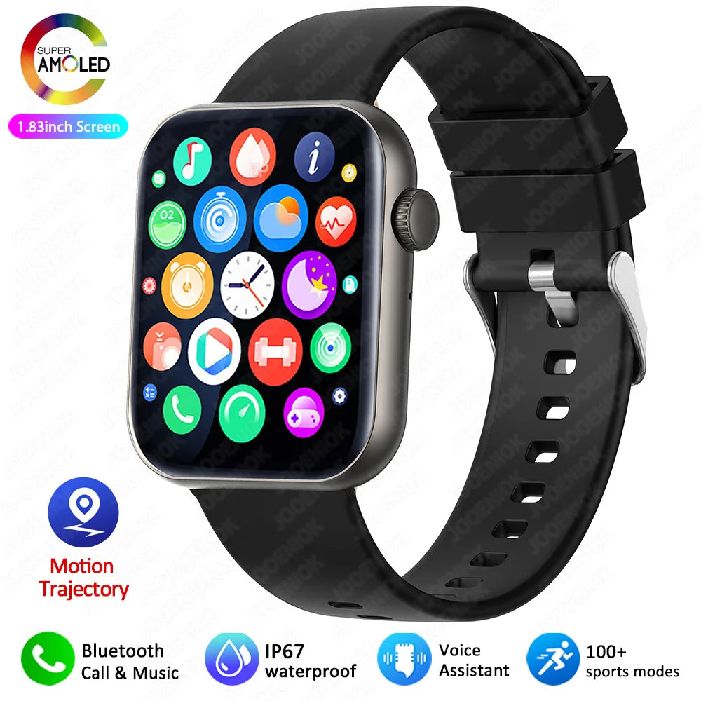 2025 Neue Sport Smartwatch Herren Full Touchscreen Herzfrequenz Bluetooth Anruf 1,9 Zoll KI-Sprache IP68 Wasserdichte Smartwatch Damen