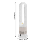 Ganzjähriger Dual-Modus Kühl-Heizturmventilator mit Fernbedienung 1200W Heizung 8 Geschwindigkeiten 9H Timer 80° Oszillation Sicher, Bladeless