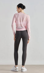 Atmungsaktives langärmliges Yoga-Cover-up, leichtes, schnell trocknendes Lauftop für Damen, lockere Passform, schlicht, Sport, Fitness, Outdoor, Freizeit