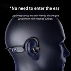 Lenovo Hot Real Bone Conduction Sport-Kopfhörer Kabelloser Kopfhörer Bluetooth-kompatibles Headset Freisprechfunktion mit Mikrofon zum Laufen