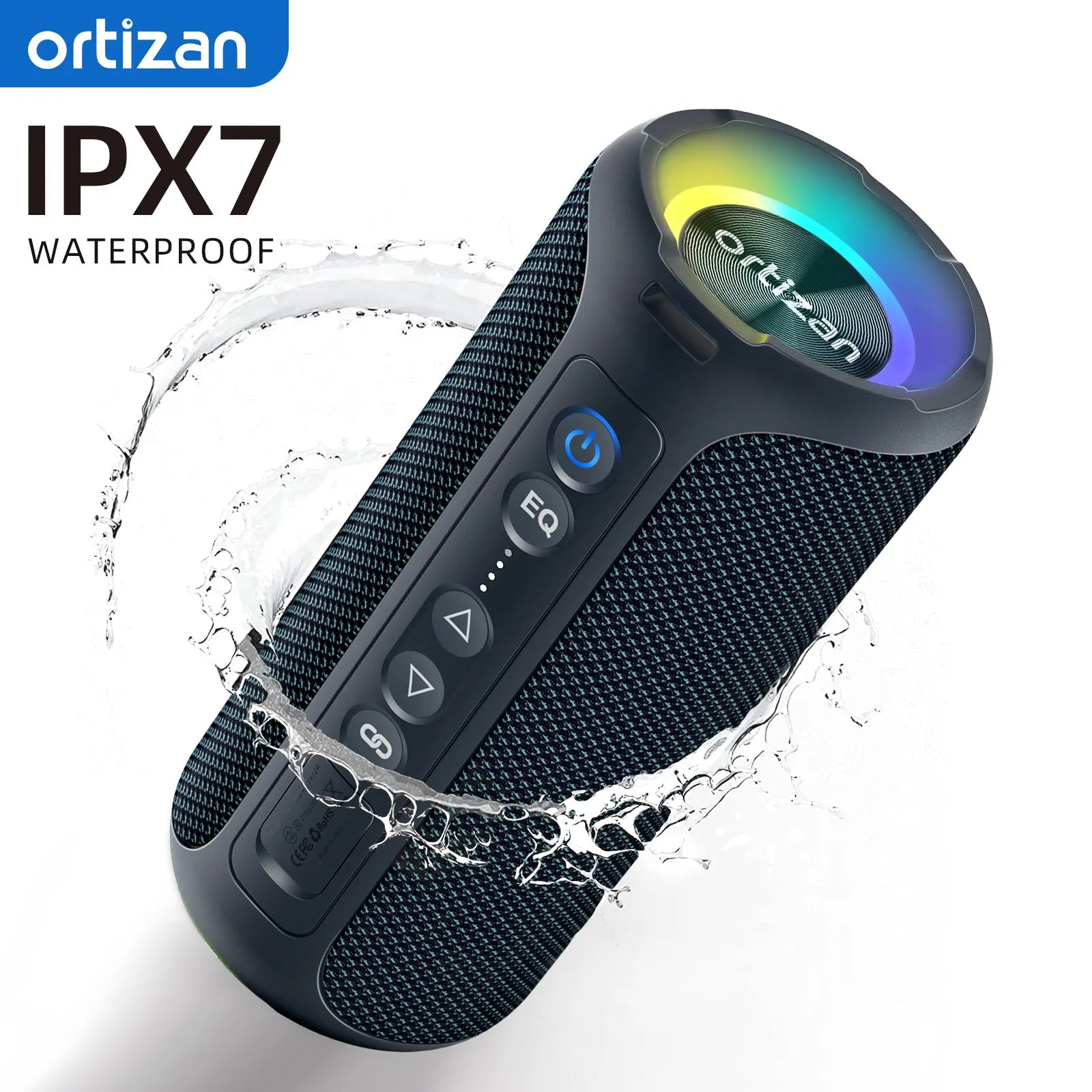 Ortizan Bluetooth Lautsprecher 40W Verbesserter Bass Tragbarer Drahtloser Outdoor-Lautsprecher 30 Std. IP7 Wasserdichter Duschlautsprecher Bluetooth 5.3 Hauptbild