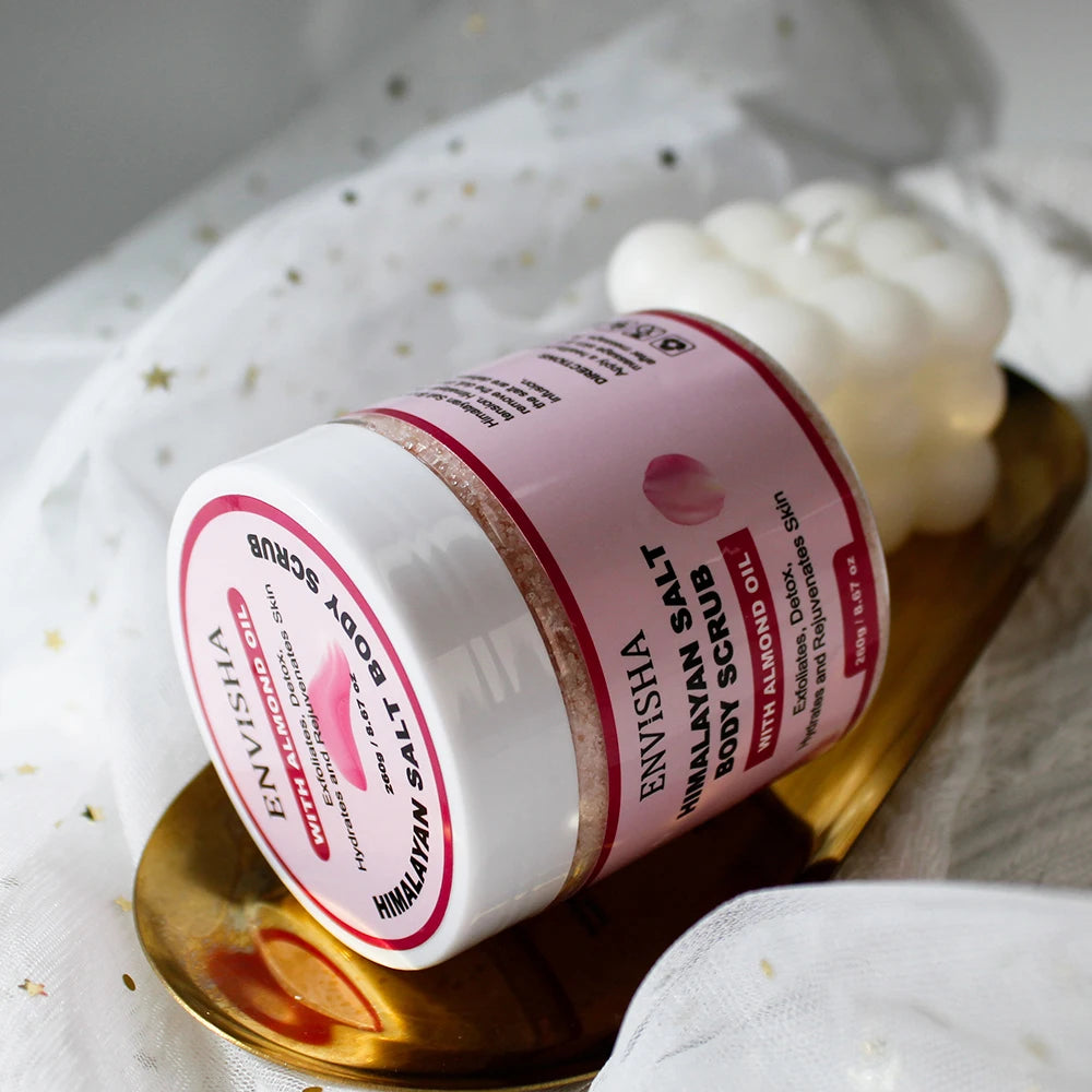 ENVISHA Schönheit Gesundheit Rose Körpermassage Badesalz Peeling Feuchtigkeitsspendend Nährend Hauterweichend Aufhellend Hautpflege Porenverkleinernd
