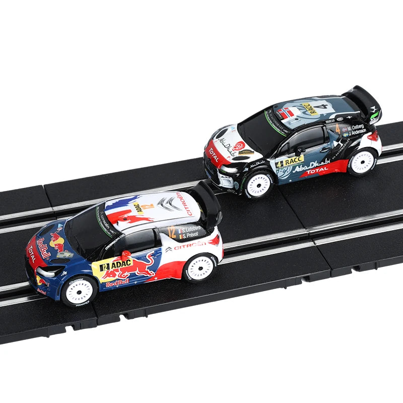Analog elektrische Slotcar-Rennfahrzeug 1:43 Maßstab DS WRC 2015 Rally Go Cars 1/43 Spielzeugteile Zubehör