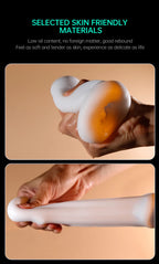 APP-gesteuerter, automatischer Masturbator für Männer, Masturbationsbecher mit realistischer Vagina, Vibration, Blowjob, Masturbation, beheizte Sexmaschinen-Spielzeuge für Männer