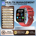 2026 Neue Gesundheits-Smartwatch Lasertherapie Reduziert Drei Hochs Blutsauerstoff Blutdruck Harnsäure Blutfette EKG-Smartwatch Für Herren