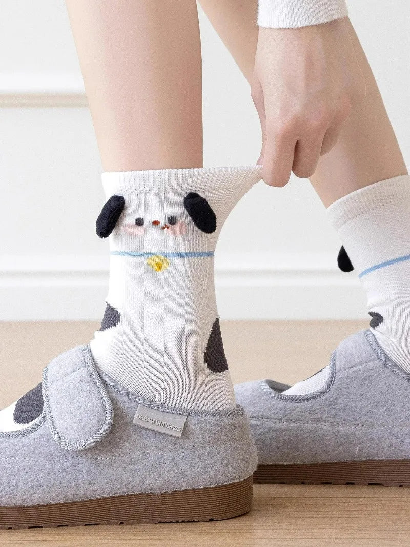 Mode Süß Niedlich 3D Tierohren Schwein Strumpfwaren Winter Warme Cartoon-Socken für Kinder Harajuku Baumwolle Weiche Hausschuhsocke