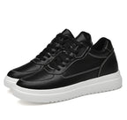 Hochwertige Herren-Sneaker, erhöhte Herrenschuhe, modische Freizeitschuhe, bequeme Leder-Sportschuhe, Höhenzunahme 6/8/10 cm