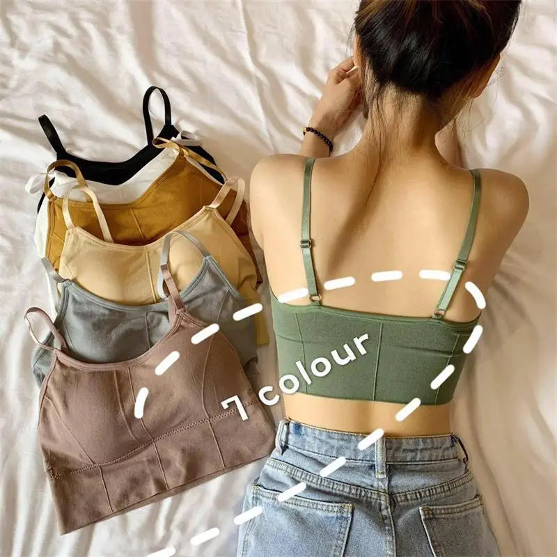 Sexy Damen Tops Rücken Kreuzgurt Tank Top Push Up Lauf Sport BH Atmungsaktiver Weicher Fitness Beauty Einfarbiger Yoga BH