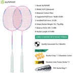 ALP ZJ2.0 Pro 4U 85g 100% Carbonfaser + Titanlegierung Badmintonschläger Ultraleichte Sportausrüstung Schläger Badmintontraining