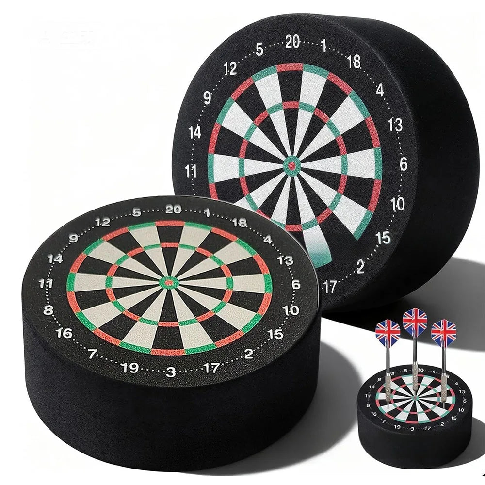 10cm Mini Dart Dock - EVA Schaumstoff Dart Halter & Basisstation mit doppelseitigem Dartboard-Design, weicher Standfuß für Heim- & Partyspiele Hauptbild