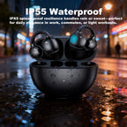 UYUXIO BT 5.4 Clip-on-Ohrhörer Kabellose Open-Ear-Kopfhörer mit 72H Spielzeit Langer Akkulaufzeit Over-Ear-Ohrhörer für Sport Workouts